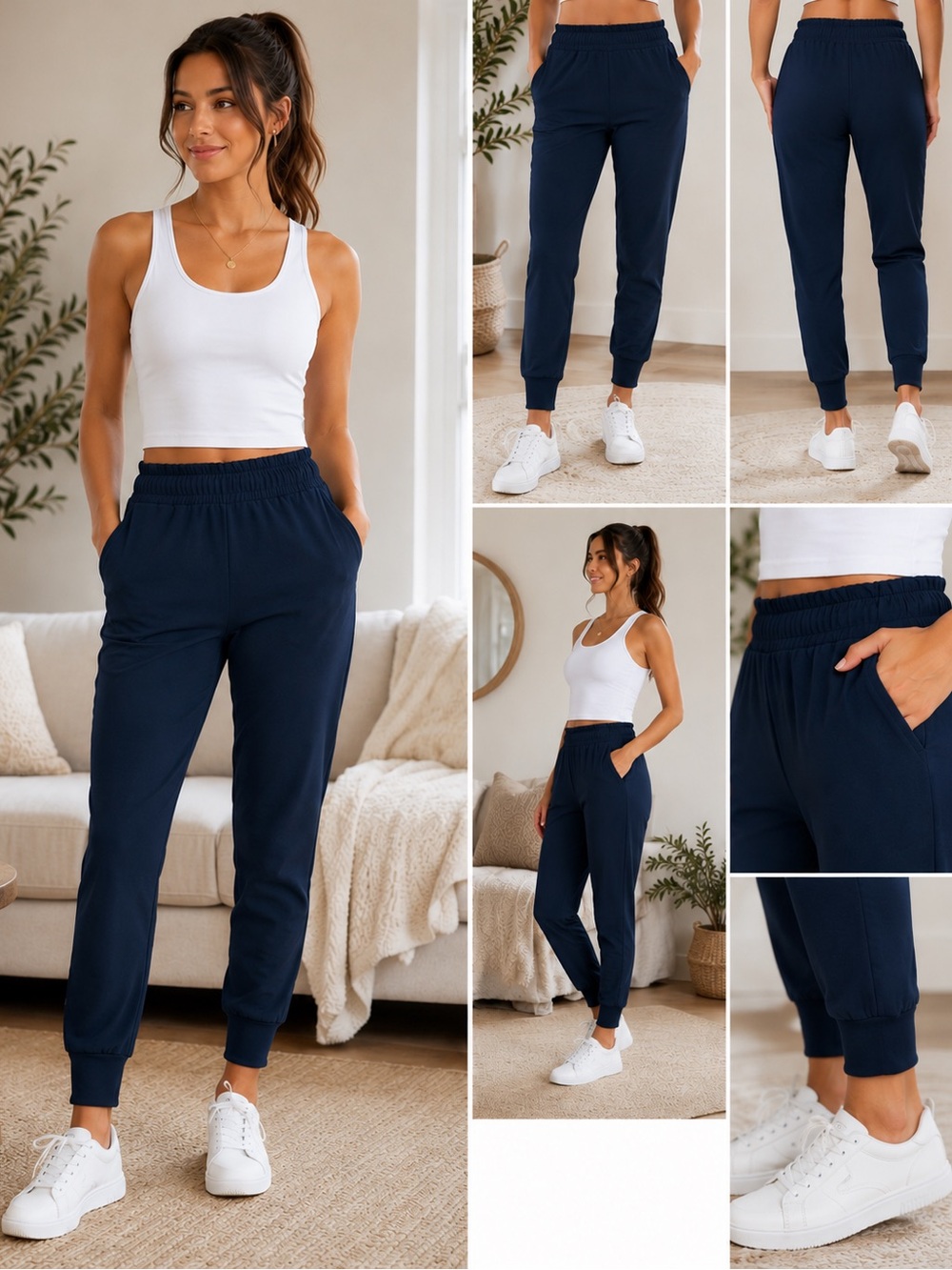 lululemon athletica Navy High-Rise Jogger Pants